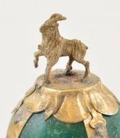 Rodonit gömb kecskés fém foglalatban, m: 5,5 cm