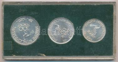 1967. 25Ft Ag + 50Ft Ag + 100Ft Ag "Kodály" sor eredeti zöld "MNB" plasztik tokb...