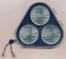 1977. 200Ft Ag (3xklf) "Magyar festők II. / Csontváry, Mányoki, Rippl-Rónai" eredeti, plom...