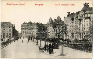 Budapest V. Szabadság tér, babakocsi