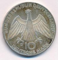 NSZK 1972D 10M Ag "Olimpia-München / Csomó" T:1- patina FRG 1972D 10 Mark Ag "Olymics...