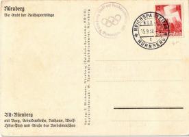 1939 Nürnberg, Nuremberg; Die Stadt der Reichsparteitag. NS (Nazi) propaganda with swastika. So. Stp...