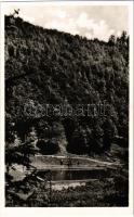 1942 Szádelő, Zádiel; a MKE (Magyarországi Kárpát Egyesület) Szádelővölgyi strandfürdője. Hrabovszky S. felvétele / Zádielska tiesnava / swimming pool