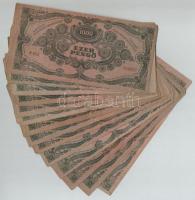 1945. 1000P (15x) piros "MNB" bélyeggel T:III,III-