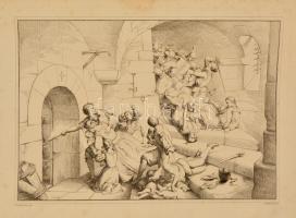 XIX. sz.: Giuseppe Lorenzo Gatteri  - Viviani 7 db történelmi rézmetszet. / 7 historical engravings ...