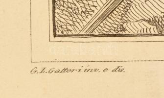 XIX. sz.: Giuseppe Lorenzo Gatteri  - Viviani 7 db történelmi rézmetszet. / 7 historical engravings ...