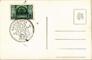 Nagybánya, Baia Mare; Lacul Bodi / Bódi tó / lake. photo + 1940 Nagybánya visszatért So. Stpl