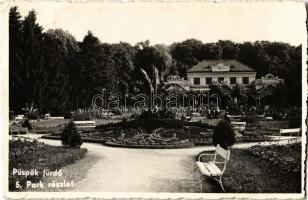 1942 Püspökfürdő, Szentlászlófürdő, Baile 1 Mai;  Park (EK)