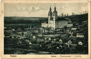 Máriaradna, Radna (Lippa, Lipova); Vedere / Totalansicht / látkép kegytemplommal. Kiadja I. Csauscher / general view with pilgrimage church (EK)