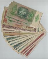 1932. 50P + 1936. 10P (4x) + 1945. 100P (2x) + 1945. 10000P (3x) 2 db-on barna "MNB" bélye...