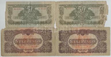 1944. 1P-100P (10x) "A Vöröshadsereg Parancsnoksága" T:III-IV