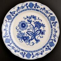 Mitterteich hagyma mintás süteményes és teáskészlet, levonóképes, jelzett, apró kopásnyomokkal, össz...