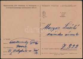 Leszkovszky György (1891-1968) festőművész levelezőlapja