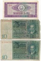 Vegyes: Németország / Weimari Köztársaság 1929. 10M (2x) + Német Harmadik Birodalom 1937. 1M (2x) + ...