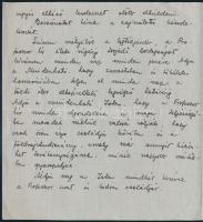 1938 Bp., Dr. Tóth Aurél (1909-1980) geográfus saját kézzel írt levele