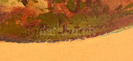 Istokovits Kálmán (1898-1990): Szent Pál. Olaj, karton, jelzett, keretben, d: 39 cm