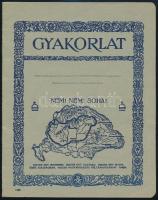 cca 1925 2 db irredenta gyakorlófüzet