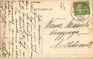 1910 Mezőberény, Nagy utca, Polgári iskola. W.L. Bp. 4081. Piltz Márton kiadása