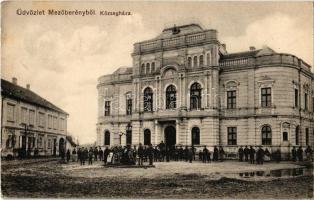 1914 Mezőberény, Községháza. Piltz Márton üzlete és saját kiadása (fa)