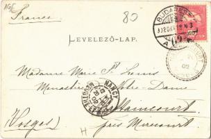 1902 Budapest XII. Zugliget, Szépilona villamos megálló és kocsiszín, villamosok. Ganz Antal 147. (E...