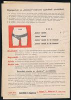 cca 1930 Az Autokrat sérvkötő prospektusa