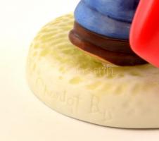 Goebel Charlote bokszoló fiú, kézzel festett biszkvit porcelán, jelzett (Little Sentiments Charlot B...
