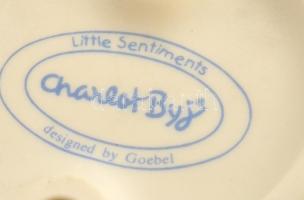 Goebel Charlote bokszoló fiú, kézzel festett biszkvit porcelán, jelzett (Little Sentiments Charlot B...