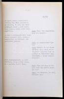 1980 A Megáll az idő c. film (Bereményi Géza, Gothár Péter) eredeti forgatókönyve. 127 gépelt oldal