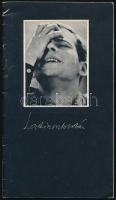 1976 Ablonczy Károly szerk.: Latinovics Zoltán halálára készült kiadvány jeles költők és színészek verseivel és megemlékezéseivel és sok képpel. 40p. 13x22 cm