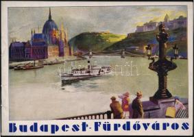 cca 1929-1935 Vegyes utazási prospektus tétel, 3 db:

1929 Nürnbergi hét Budapesten. Fekete-fehér ...