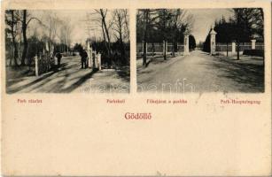 1902 Gödöllő, Főbejárat a parkba (kis szakadás / small tear)
