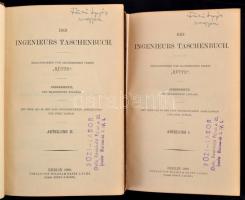 Des Ingenieurs Taschnebuch I-II. köt. Szerk.: "Hütte." Berlin, 1899, Wilhelm Ernst&Soh...