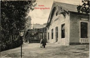 1912 Hévíz-gyógyfürdő, kávéház. Mérei Ignác kiadása  (EK)