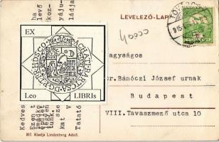 1915 Tata, Tatatóváros; Takarékpénztár, izraelita templom, zsinagóga, gyógyszertár. Lindenberg Adolf...