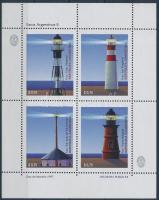 Lighthouses mini sheet, Világítótornyok kisív