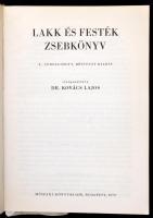 Lakk és festék zsebkönyv. Szerk.  Dr. Kovács Lajos. Bp., 1972, Műszaki. Második, átdolgozott, bővíte...