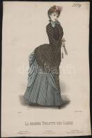 cca 1854-1883 7 db színes divatkép, különböző divatlapokból