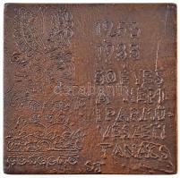 Somogyi József (1916-1993) 1983. "30 éves a Népi Iparművészeti Tanács 1953-1983" kétoldala...