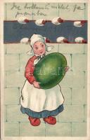 Dutch girl Embossed