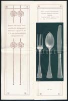 cca 1900 Bartsch Gyula utóda Henger Antal Ezüstárugyárának képes árjegyzéke