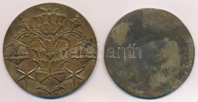 2db klf magyar emlékérem, közte DN "Verner Hedvig 1926" Br emlékérem (70mm) T:2,2-