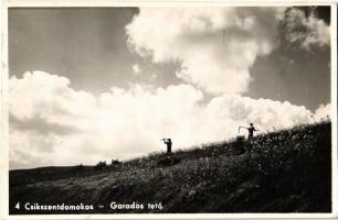 1943 Csíkszentdomokos, Sandominic; Garados tető / mountain, hill