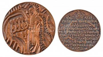 2db klf piarista emlékérem, közte DN "Kalazanci Szent József / Scholae Piae in Hungaria - Pieta...