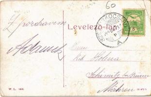 1909 Marosújvár, Uioara, Ocna Mures; Pályaudvar, vasútállomás. W. L. 1606. / Bahnhof / Gara / railwa...