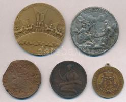 5db-os vegyes emlékérem tétel, benne még egy hamis érme, közte Berán Lajos (1882-1943) 1925. "J...