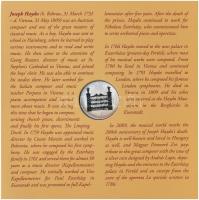 2009. 5Ft-200Ft "Haydn" (7xklf) forgalmi érme sor, benne "Joseph Haydn" Ag emlék...