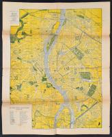 1923-1942 Budapest témájú nyomtatványok és térkép, 3 db:

1923 Budai hegyek. Részletes Magyar Útik...