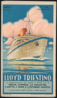 1931 Lloyd Triestino utazásszervező cég prospektusa, képekkel, térképekkel, árakkal