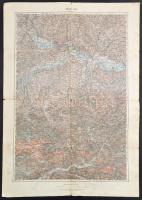cca 1900-1910 Vegyes osztrák területeket ábrázoló térkép tétel, 3 db, Klagenfurt (2 db), Linz. Bp., K.u.K. Militärgeographisches Institut, 46x65 cm és 43x58 cm közötti mértetben