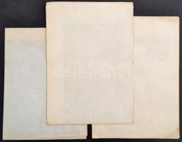 cca 1900-1910 Vegyes osztrák területeket ábrázoló térkép tétel, 3 db, Klagenfurt (2 db), Linz. Bp., ...